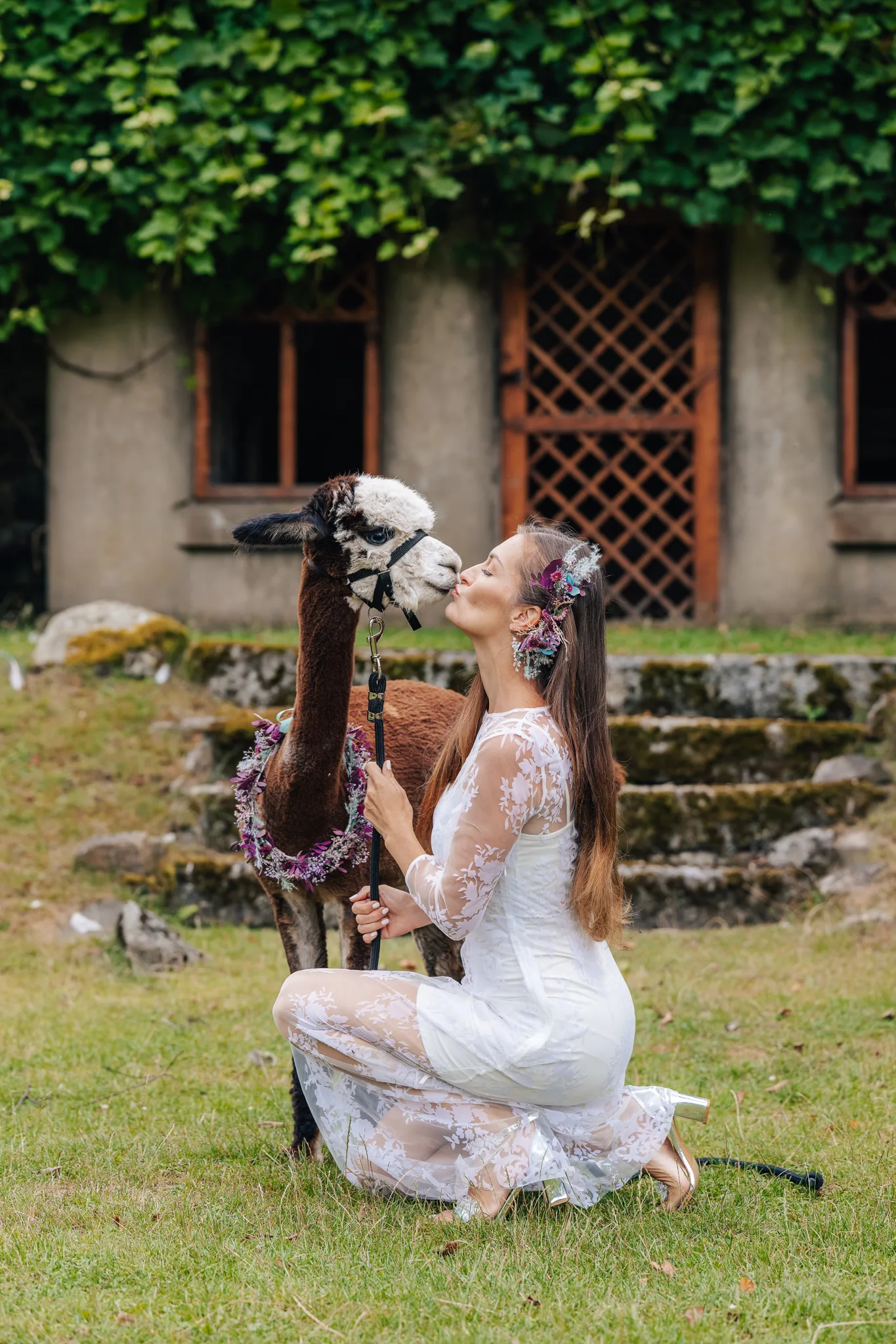 Wedding photography in the castle park