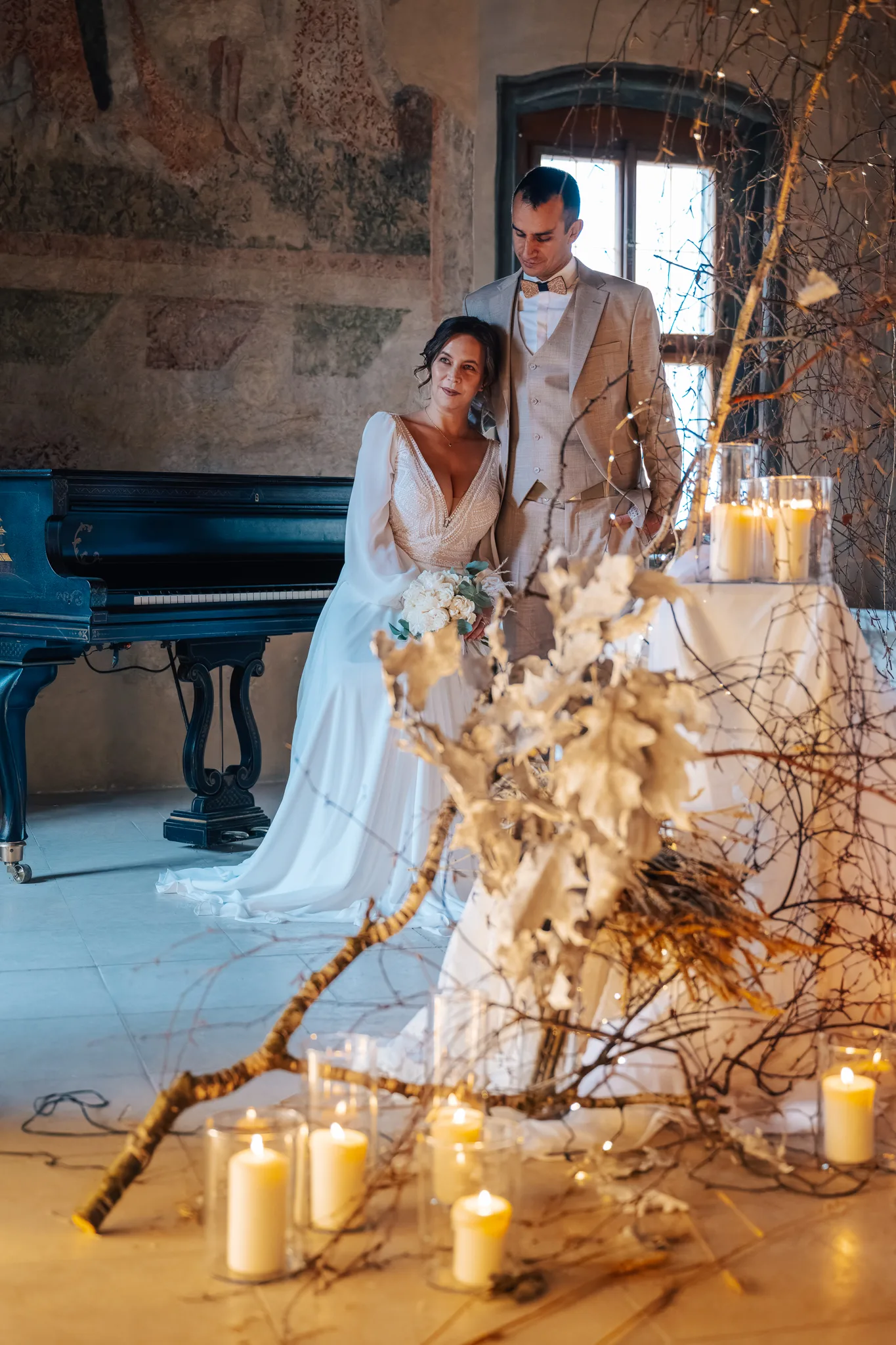 Wedding reception in the Fresco Hall