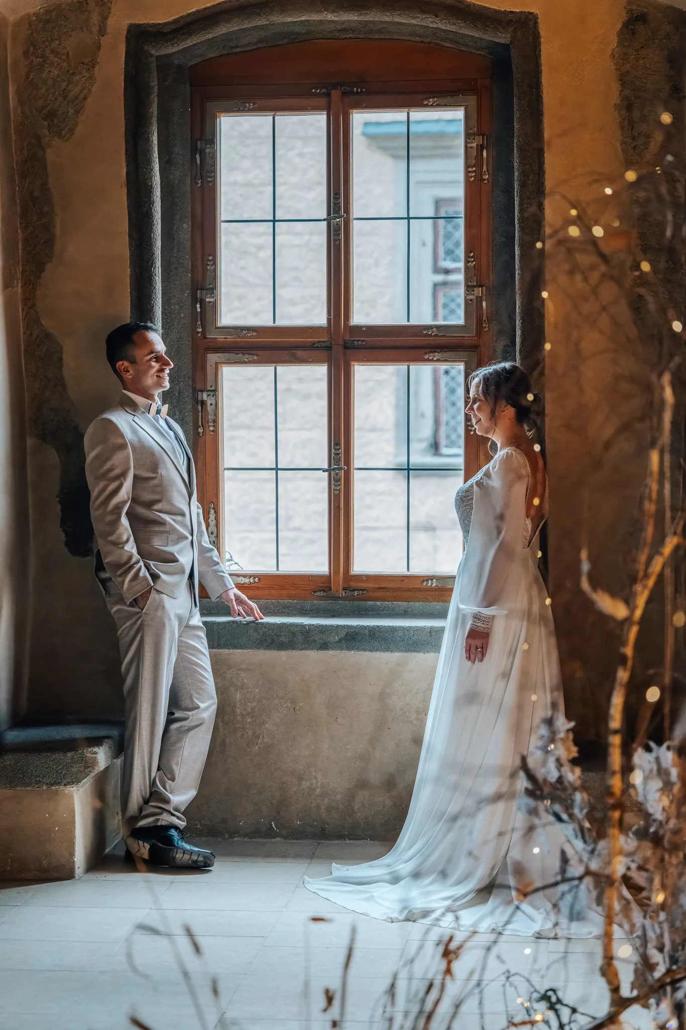 Wedding reception in the Fresco Hall