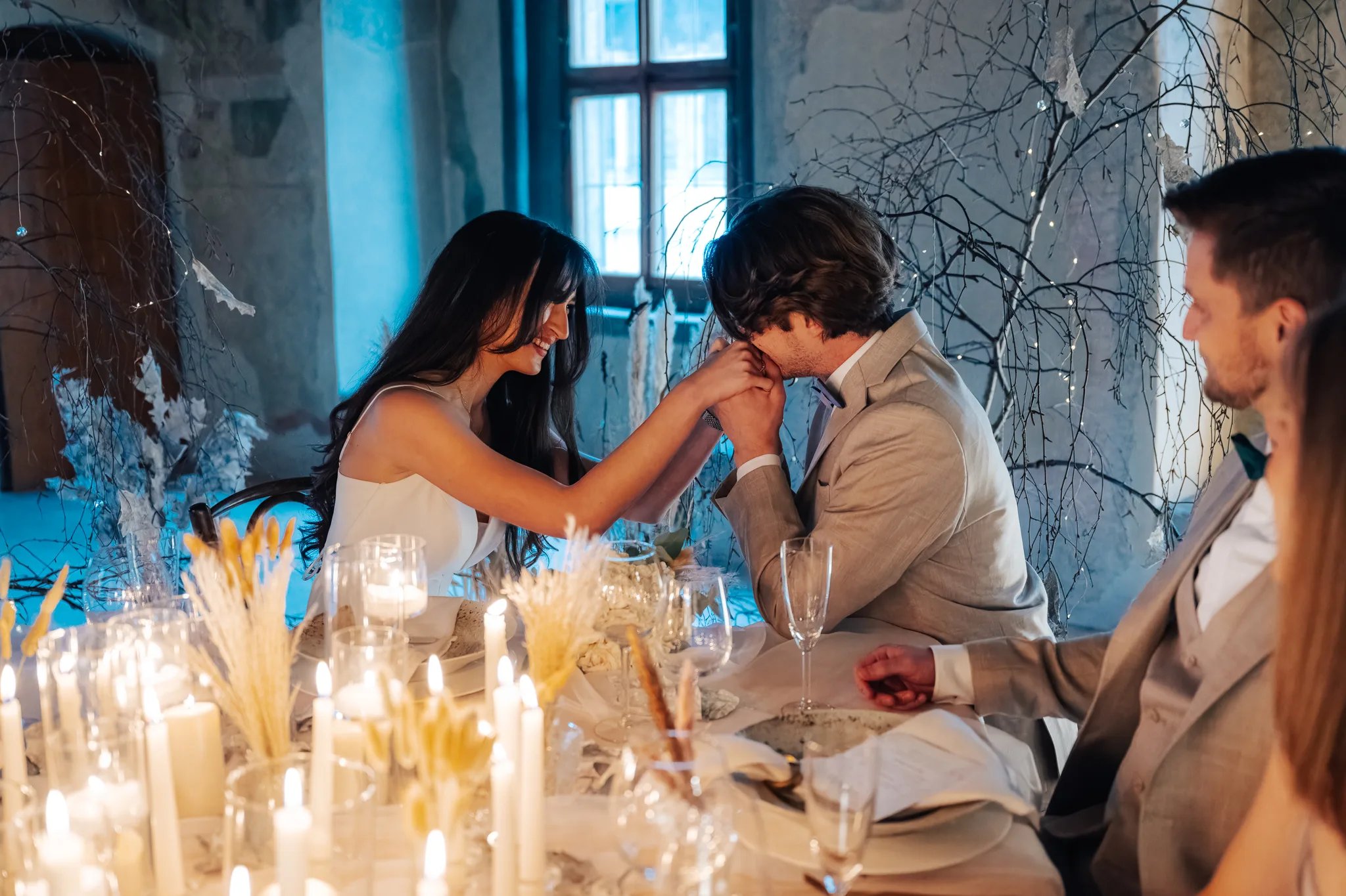 Wedding reception in the Fresco Hall