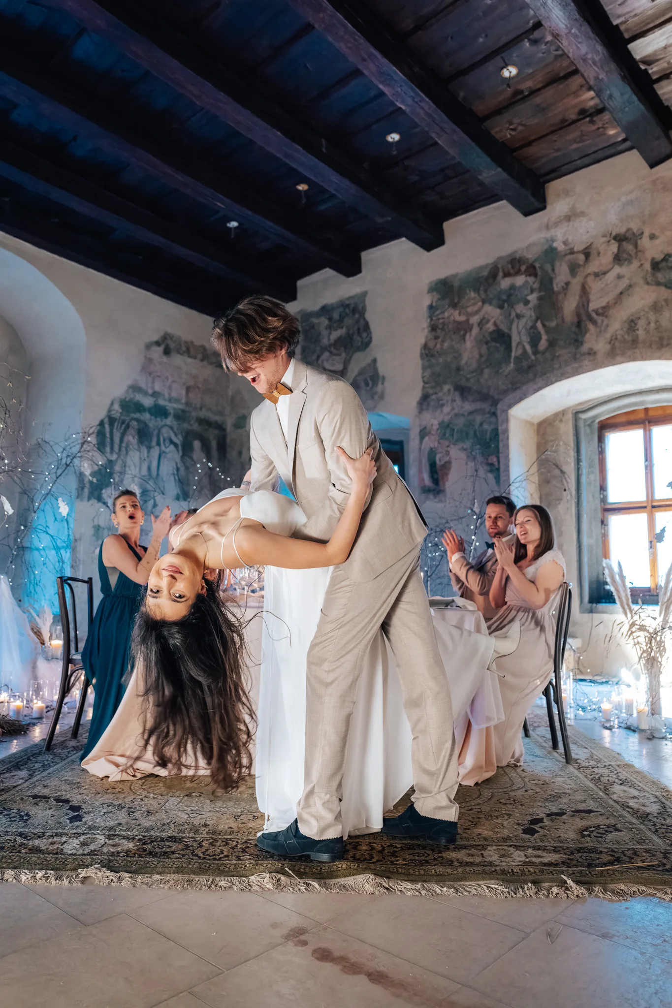 Wedding reception in the Fresco Hall