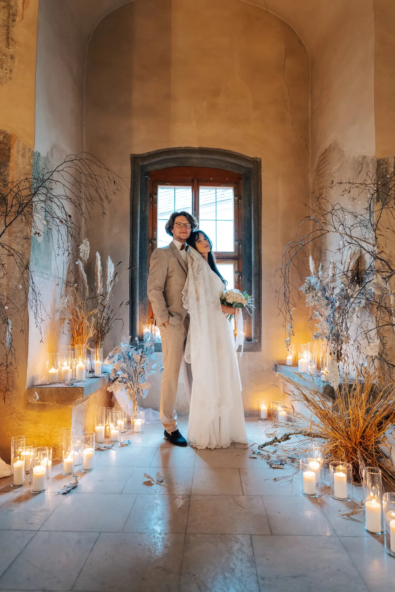 Wedding reception in the Fresco Hall
