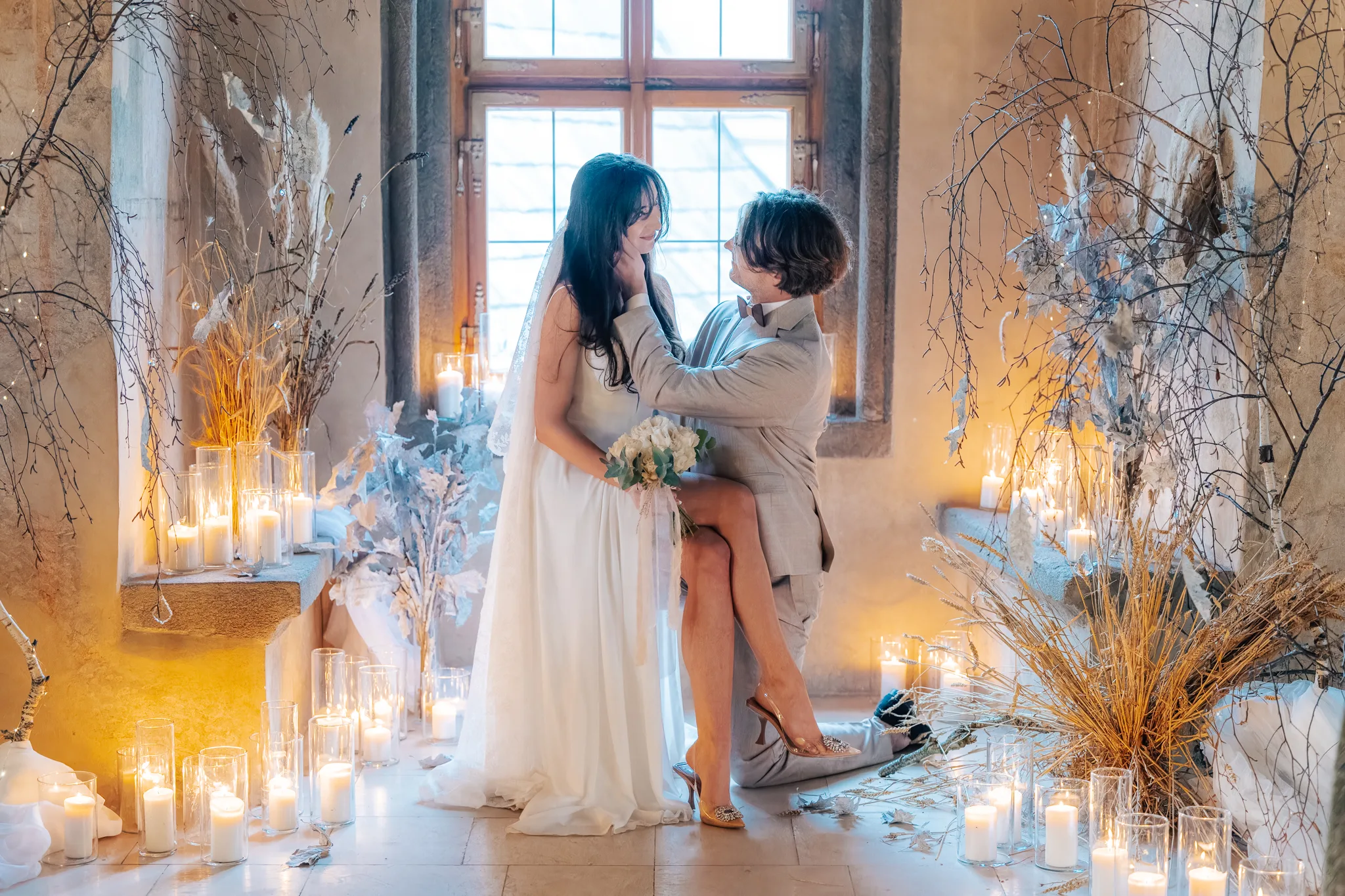 Wedding reception in the Fresco Hall
